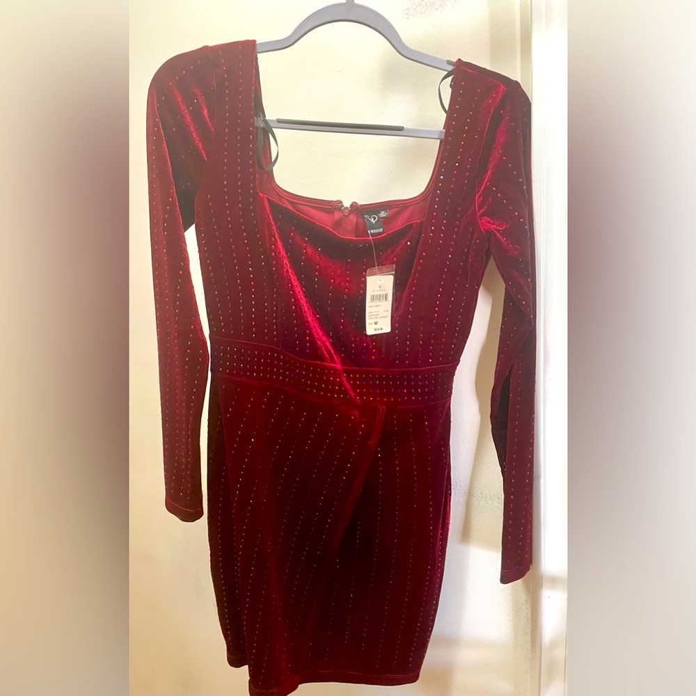 Semi Formal/ Formal Deep Wine/ red dress